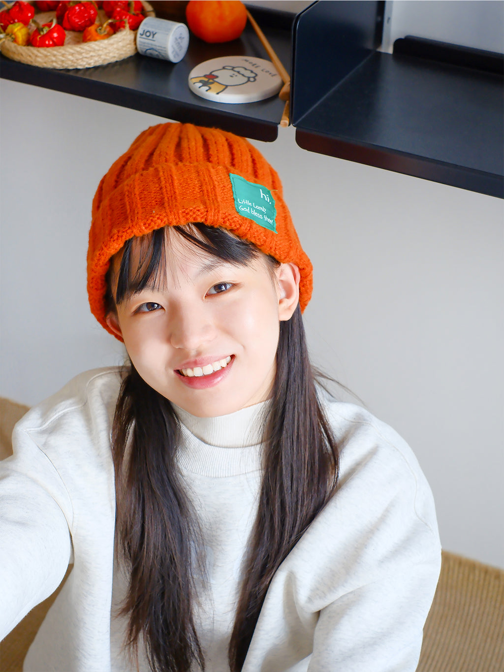 【 Knitted Hat 】 Little lamb, God bless you~Original Knitted Hat for Men and Women, Winter Insulation and Warmth