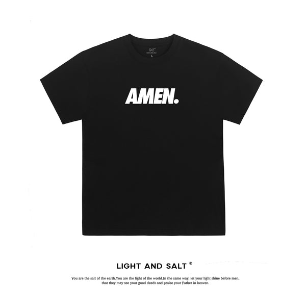 【阿们】糖果色男女款纯棉宽松T恤情侣团契服 阿们/AMEN