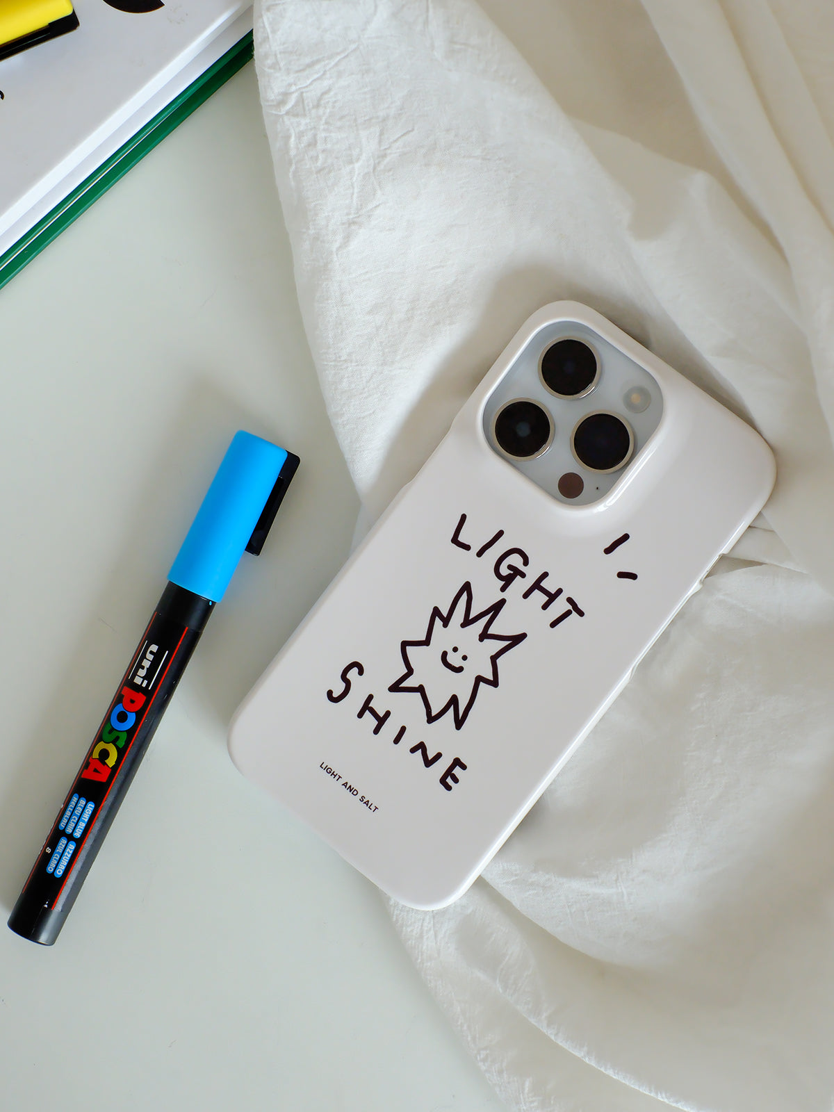 光盐生活馆菲林手机壳韩国进口不发黄不变色半包手机壳/发光如星 Light Shine