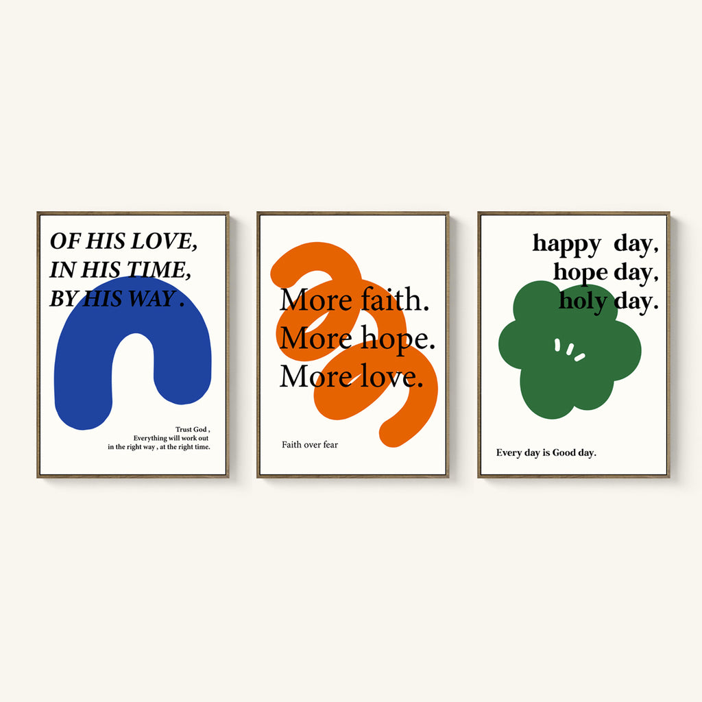 【装饰画】原创设计装饰画 相信祂的时间