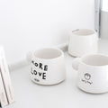 【呆呆羊插画系列马克杯】「More Love」球形把马克杯咖啡杯