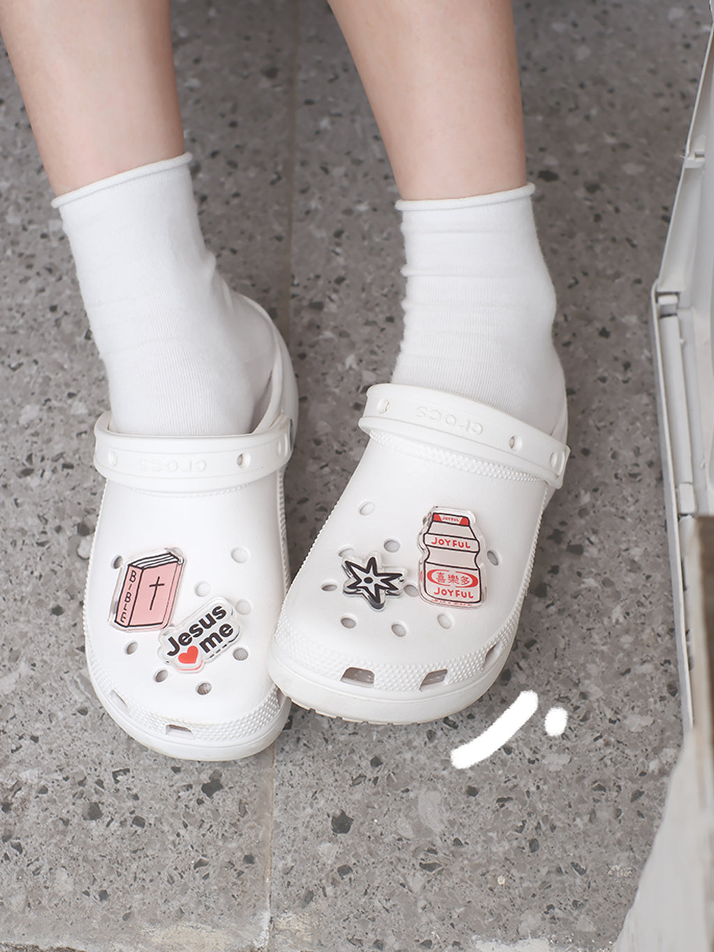 【鞋花插件】光盐生活馆原创设计「花香满径」亚克力洞洞鞋花插件