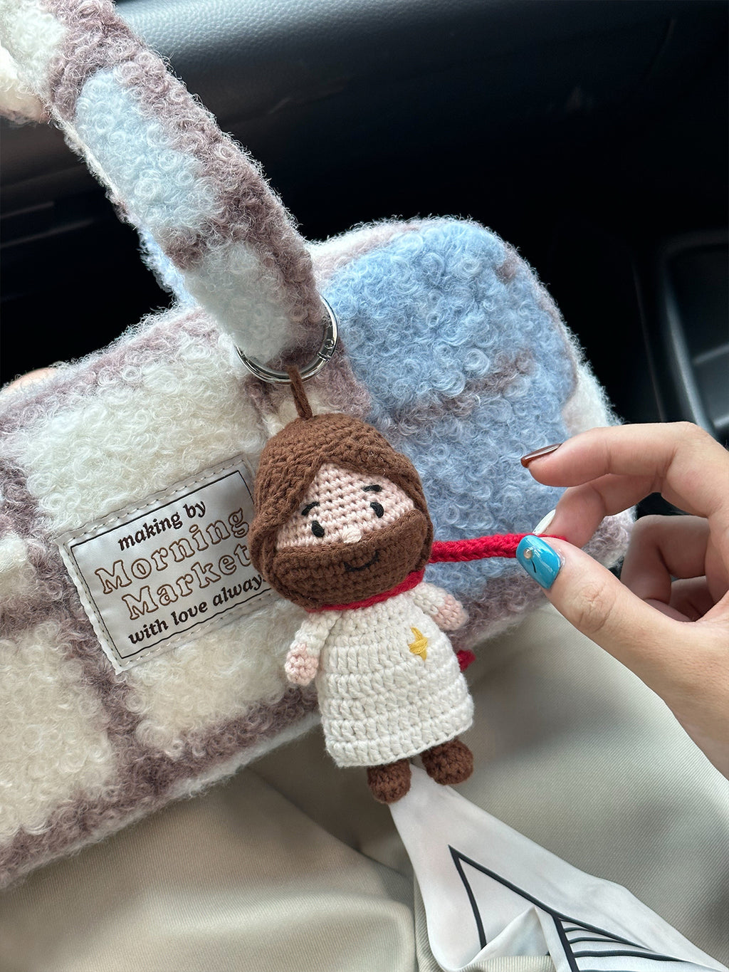 光盐生活馆稣稣家系列手工编织公仔挂件多用途装饰