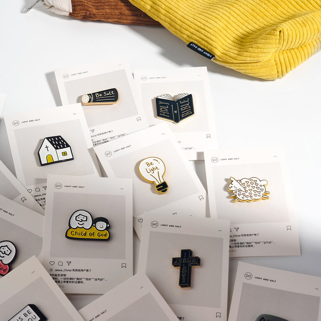 【胸针】手绘小胸针珐琅工艺 小羊/光和盐/上帝的孩子