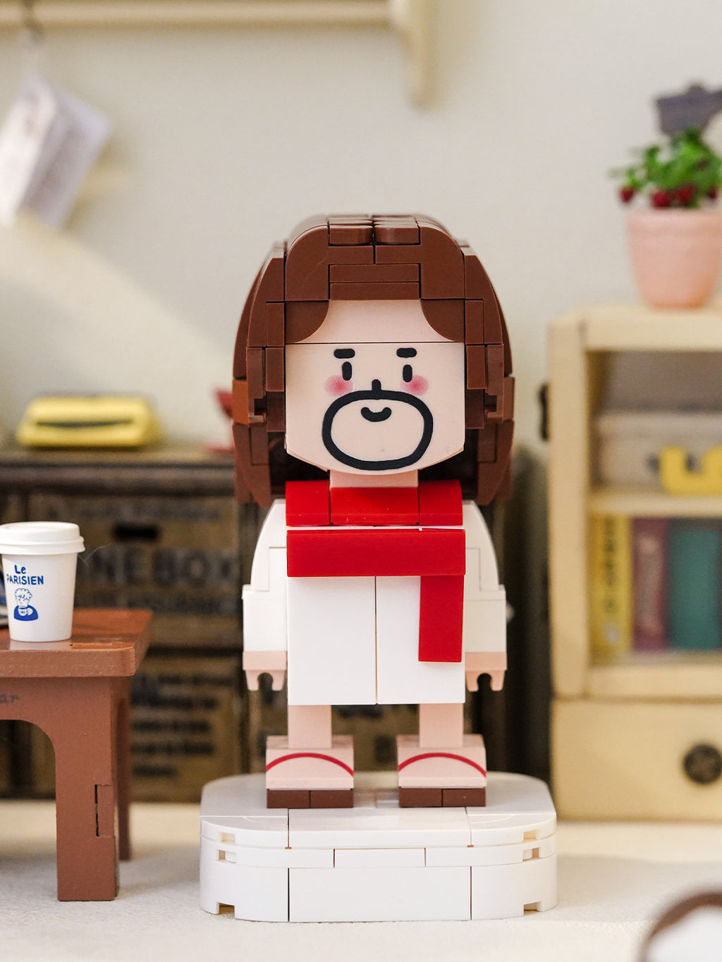 光盐生活馆原创设计稣稣仔系列立体造型积木解压互动玩具可爱摆件