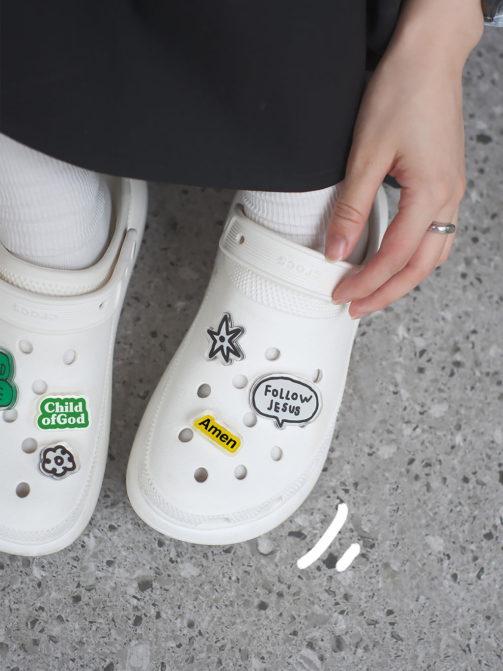 【鞋花插件】光盐生活馆原创设计「花香满径」亚克力洞洞鞋花插件