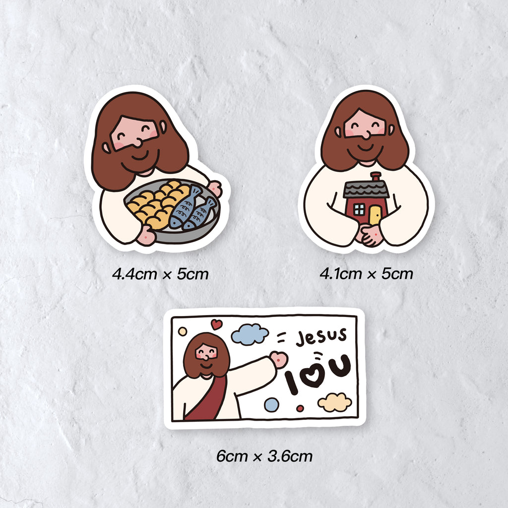 【冰箱贴】亚克力手绘冰箱贴/五饼二鱼/福杯满溢/主的小羊/教堂