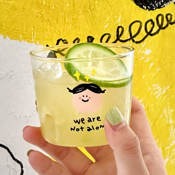 光盐生活馆简约插画小型玻璃杯玻璃套杯聚餐小杯子