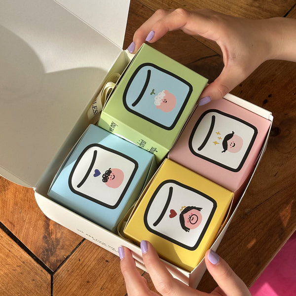 光盐生活馆简约插画小型玻璃杯玻璃套杯聚餐小杯子