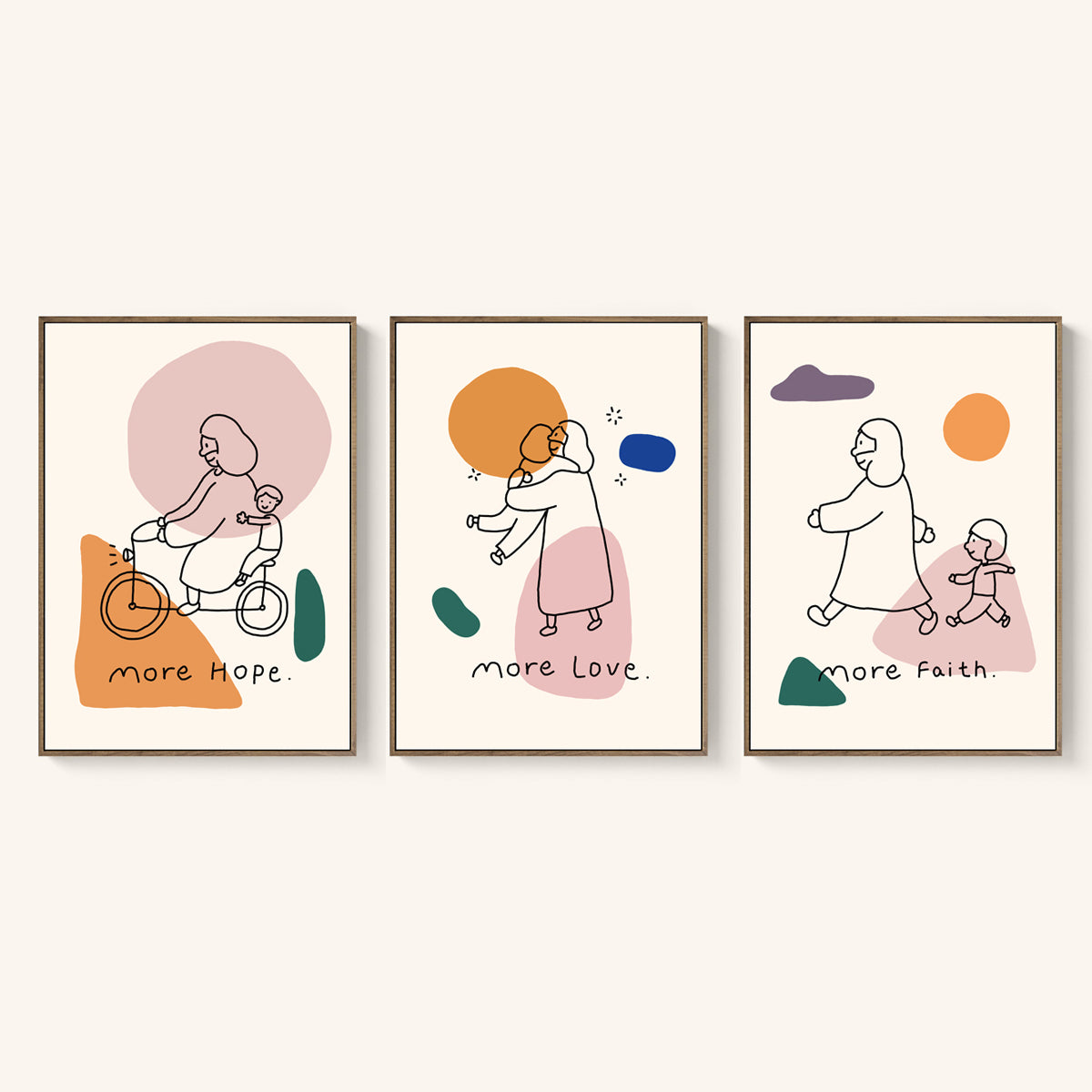 【装饰画】原创设计装饰画 有信有望有爱