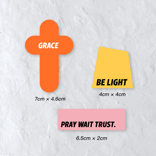 【冰箱贴】亚克力手绘冰箱贴/五饼二鱼/福杯满溢/主的小羊/教堂