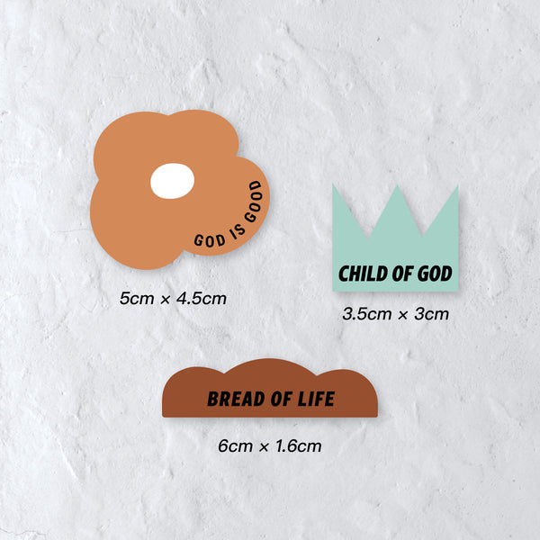 【冰箱贴】亚克力手绘冰箱贴/五饼二鱼/福杯满溢/主的小羊/教堂