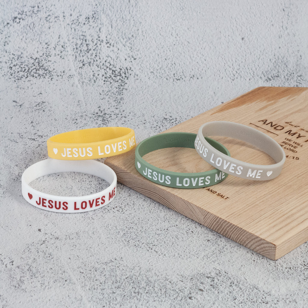 【团契手环】硅胶防水话语手环 我是上帝的孩子 耶稣爱我