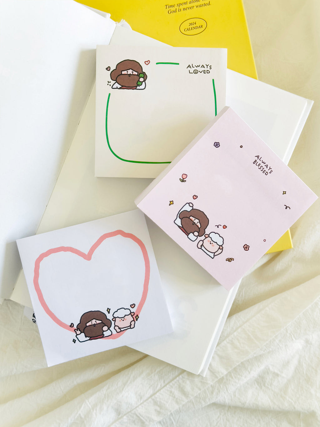 光盐生活馆原创手绘系列超实用便签 稣稣和羊的日常