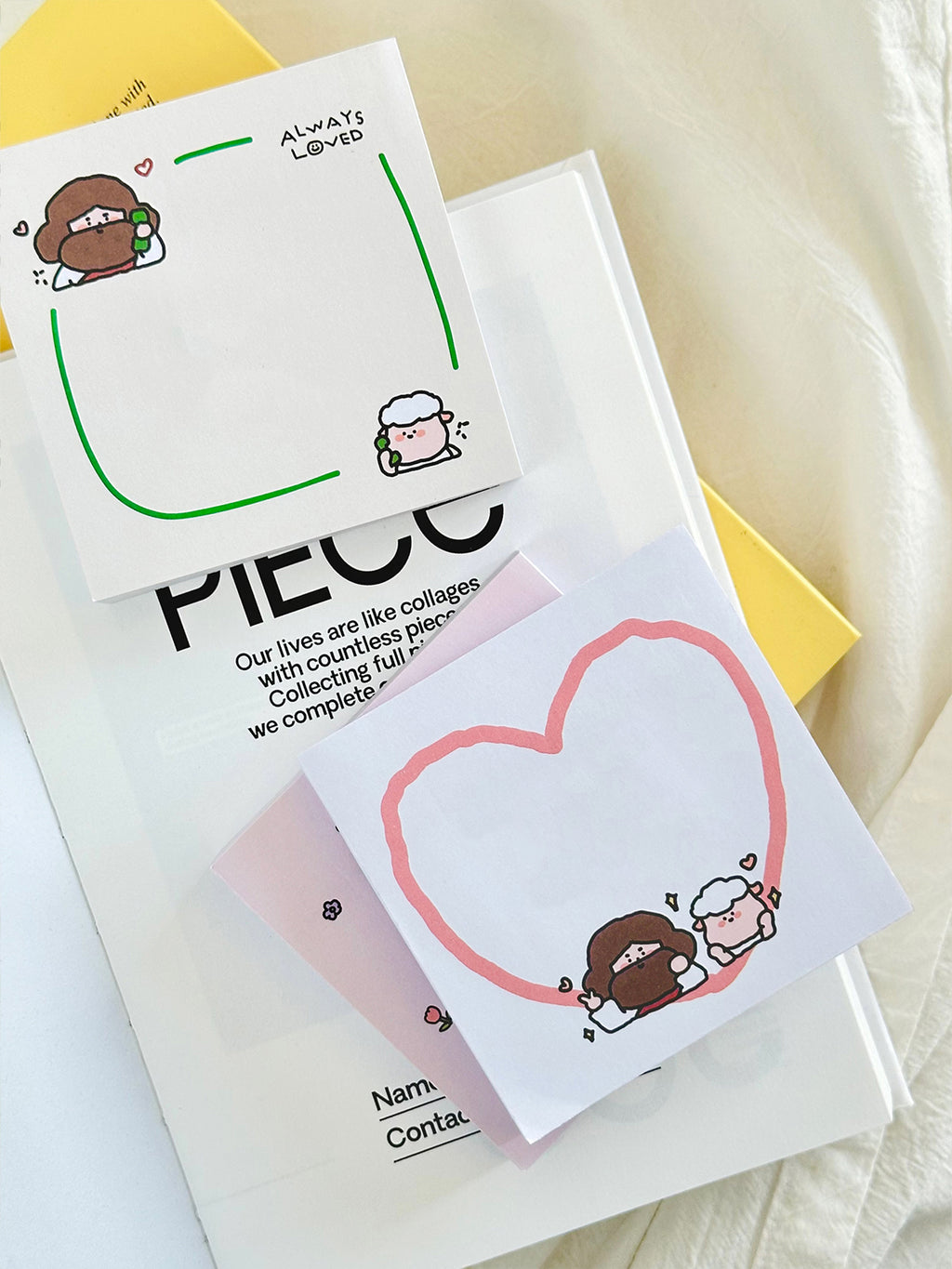 光盐生活馆原创手绘系列超实用便签 稣稣和羊的日常