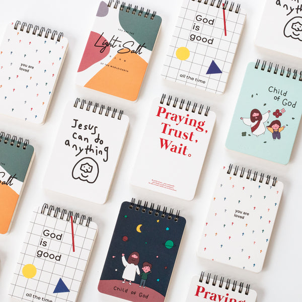 【线圈本】手绘卡通字母线圈本经文记事本便携上翻80页