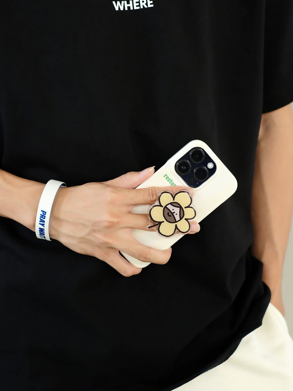 【手机气囊支架】原创手绘插画手机气囊伸缩支架亚克力彩色简约支架