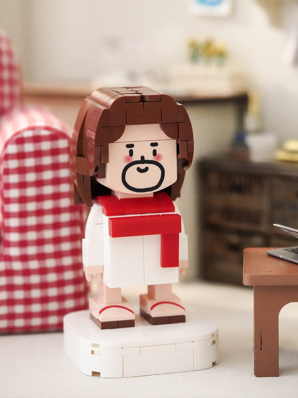 光盐生活馆原创设计稣稣仔系列立体造型积木解压互动玩具可爱摆件