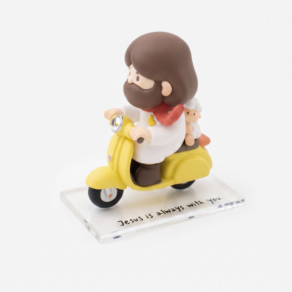 Light & Salt Jesus Figurine – Christian Desktop Décor, Faith-Inspired Gift for Baptism, Christmas & Easter