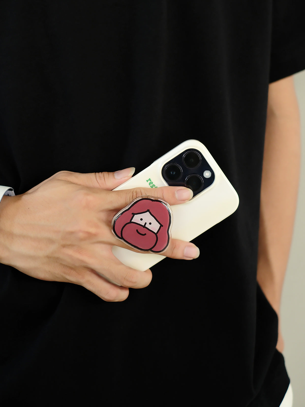 【手机气囊支架】原创手绘插画手机气囊伸缩支架亚克力彩色简约支架