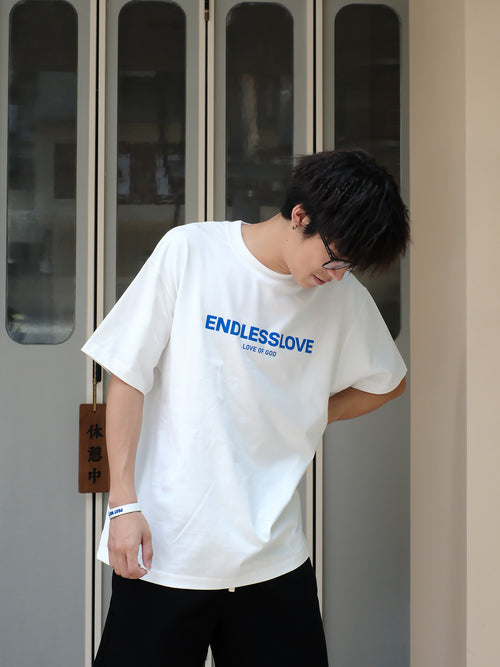 Endless Love: Summer New Earth Color 270G Loose Short Sleeve Loose Oversize Simple and Versatile Heavy duty T-shirt for Men and Women Couple