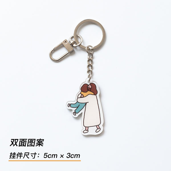 【钥匙扣挂饰】原创手绘系列卡通亚克力钥匙扣包包挂饰 信仰真可爱