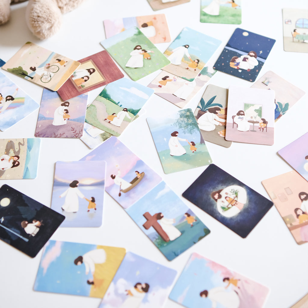 【天父的悄悄话 经文卡】温暖鼓励卡片插画英文卡片