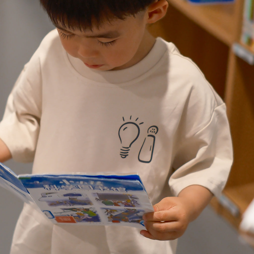 光盐生活馆儿童T恤纯棉40支双纱T恤亲子T恤/小小光和盐