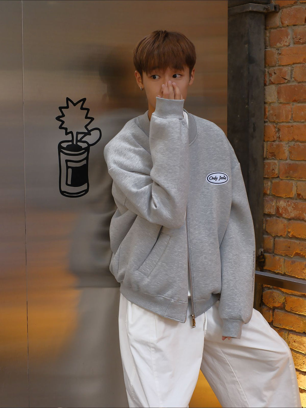 Guangyan Life Hall/Original Design "Only You" Autumn/Winter Baseball Jacket, Air Cotton Jacket