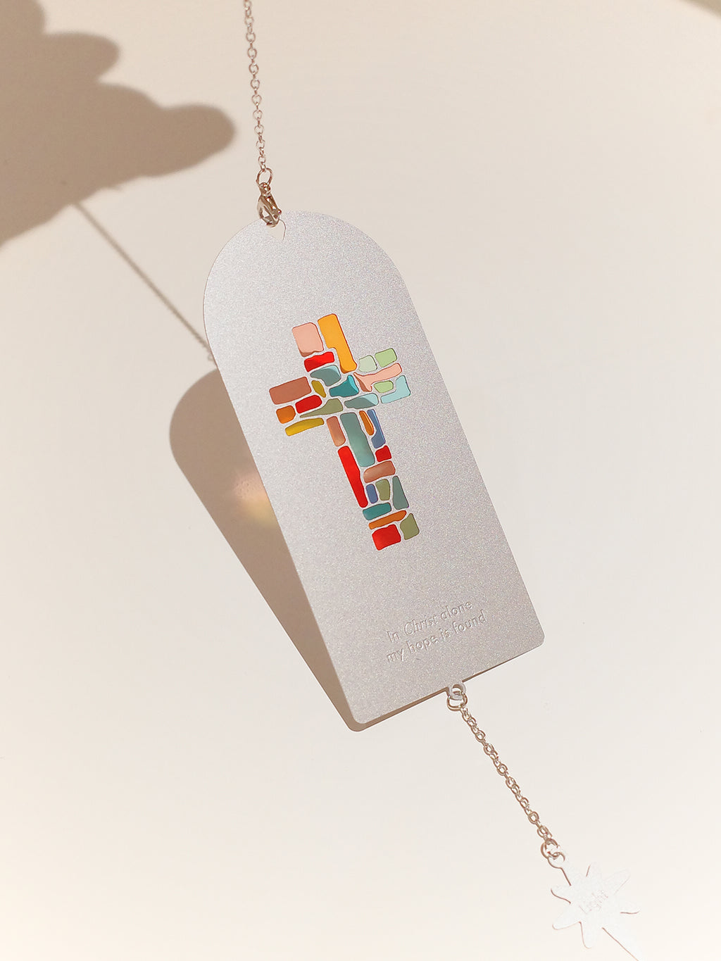 光盐生活馆原创彩色透光手工滴胶金属书签车挂多用途挂件