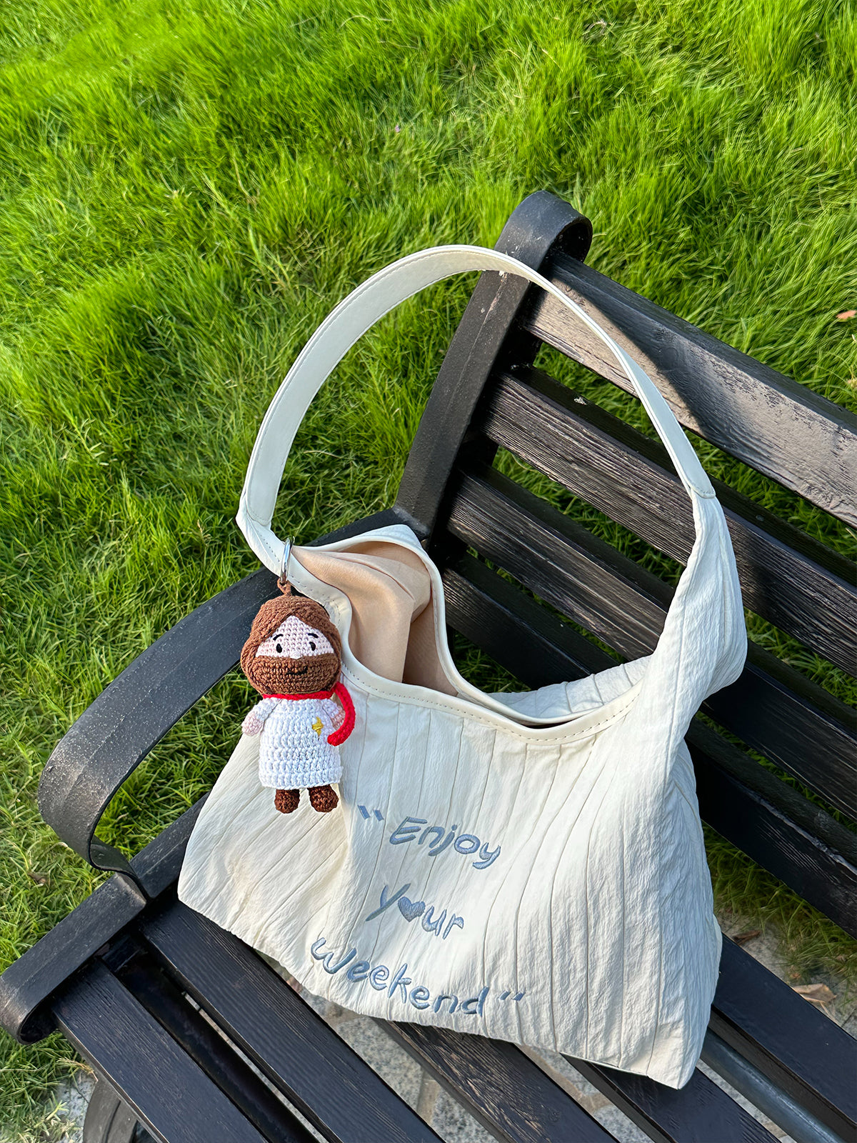 光盐生活馆稣稣家系列手工编织公仔挂件多用途装饰