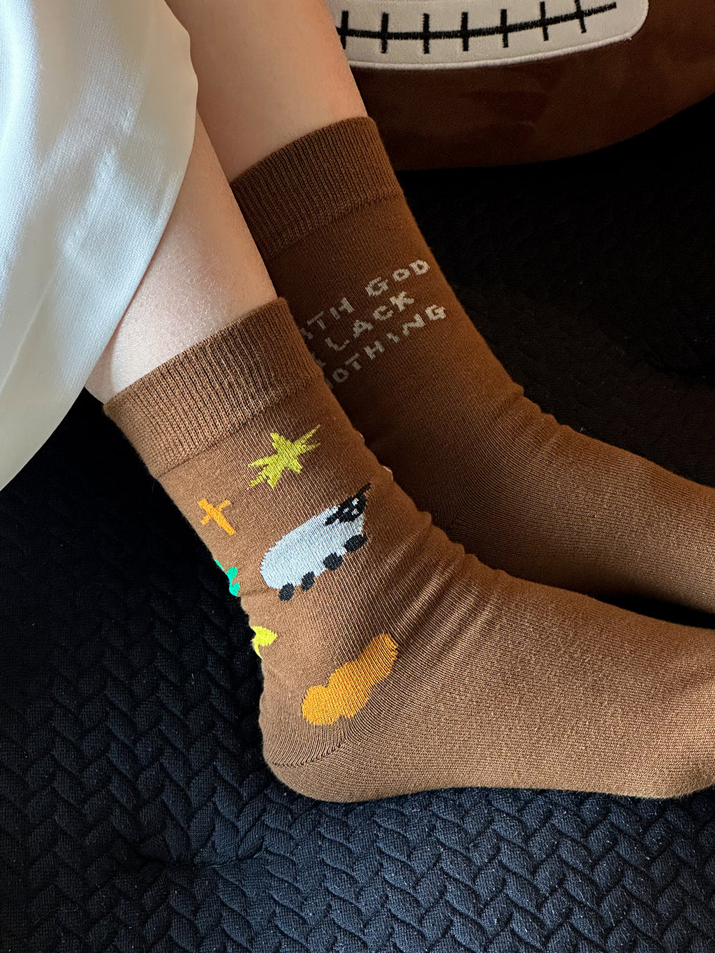 【 Cotton Socks 】 Original Design by Guangyan Life Hall Combed Cotton Socks/Follow Jesus/Walk in Love/The Lord is a Shepherd