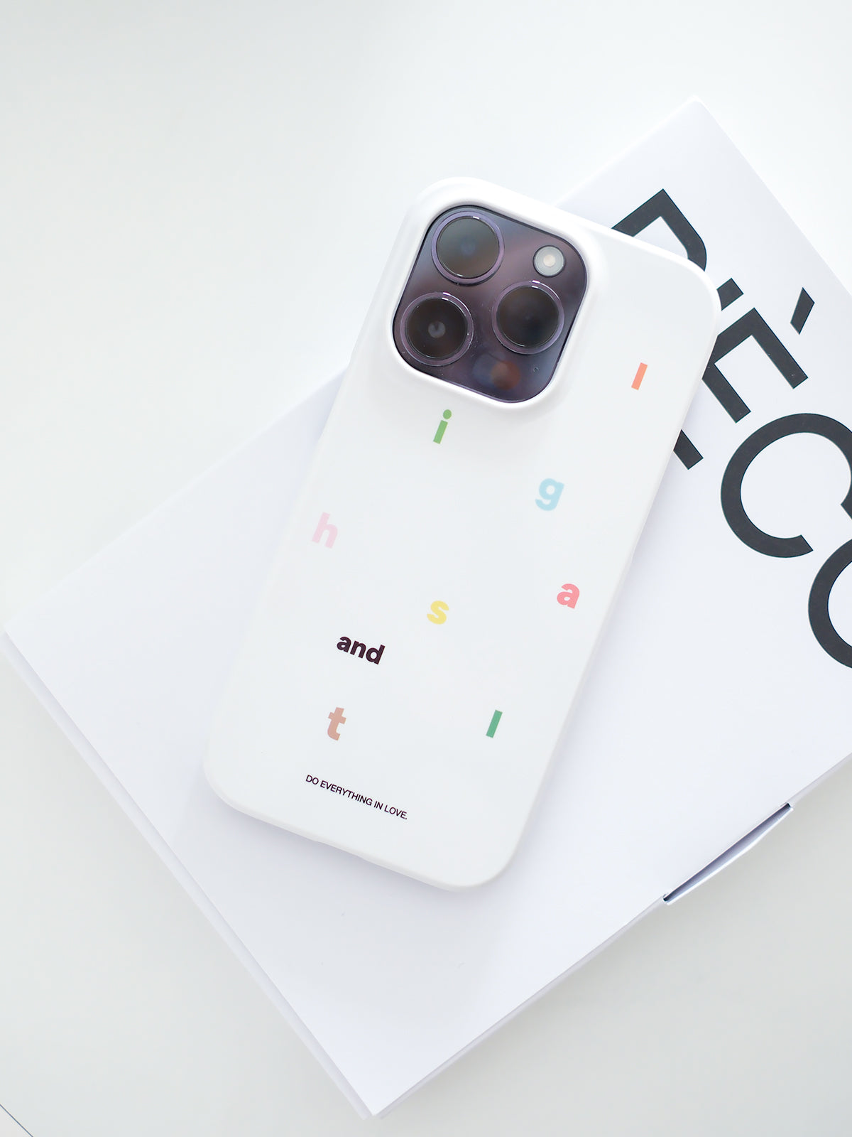 【一点点光】原创设计苹果系列韩国进口菲林手机壳光面半包硬壳简约设计美好文字