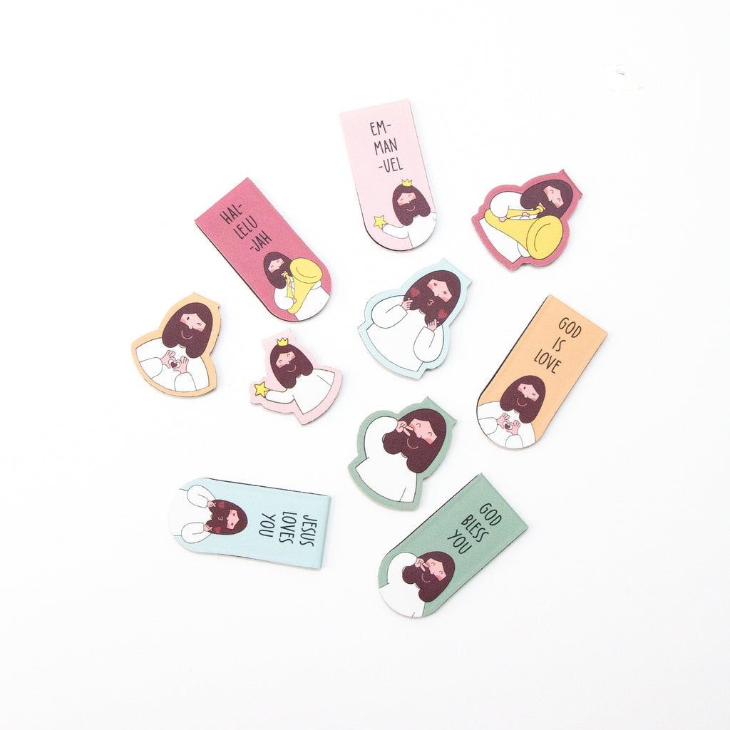 【书签】原创手绘系列磁性双面书签