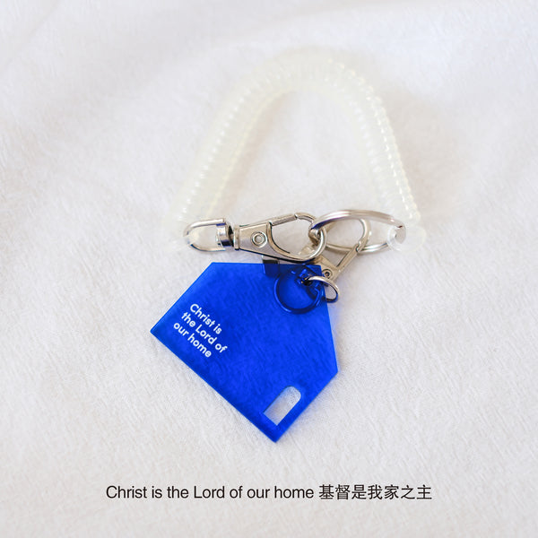 【亞克力鑰匙圈】彩色亞克力鑰匙圈 彈性繩吊飾 可愛設計 小型掛飾 汽車吊飾