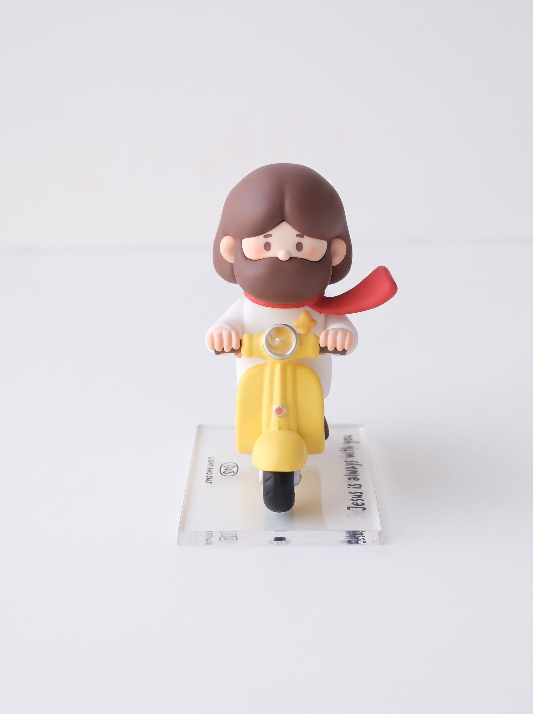 Light & Salt Jesus Figurine – Christian Desktop Décor, Faith-Inspired Gift for Baptism, Christmas & Easter