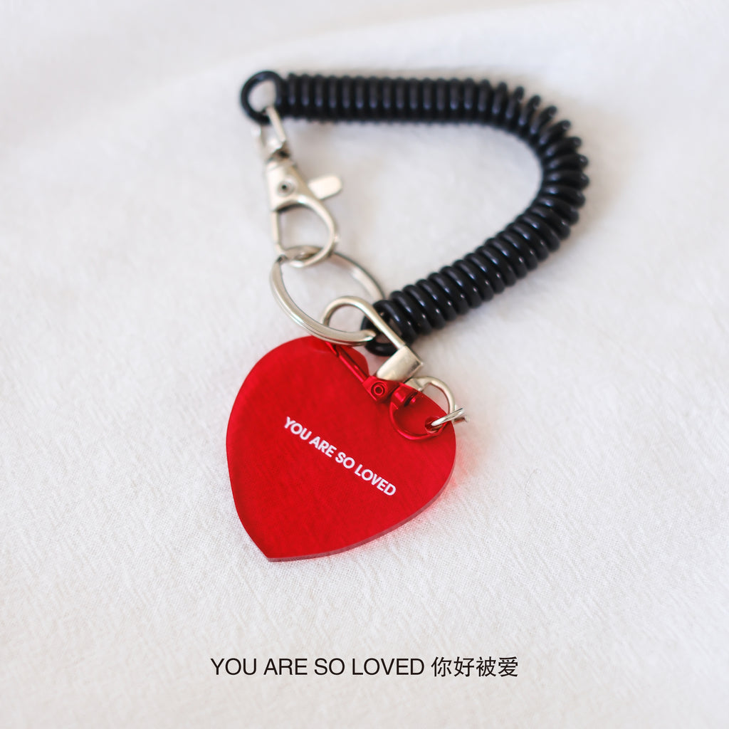 【亞克力鑰匙圈】彩色亞克力鑰匙圈 彈性繩吊飾 可愛設計 小型掛飾 汽車吊飾