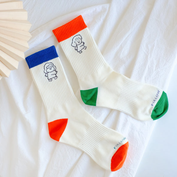 【 Cotton Socks 】 Original Design by Guangyan Life Hall Combed Cotton Socks/Follow Jesus/Walk in Love/The Lord is a Shepherd