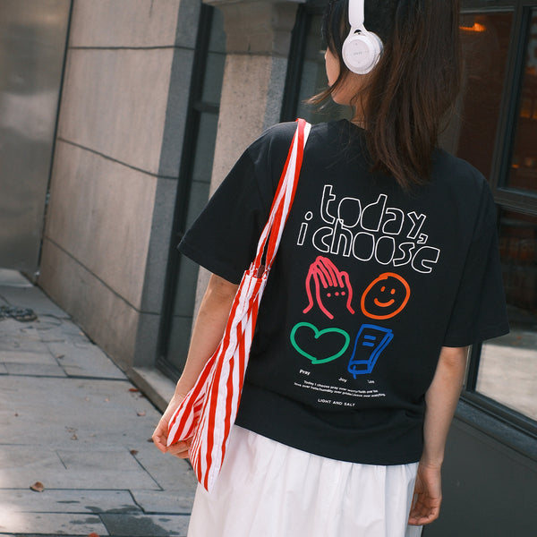 光盐生活馆x索罗娜黑科技T恤冰感速干防晒240GT恤/每天的选择 Today I Choose