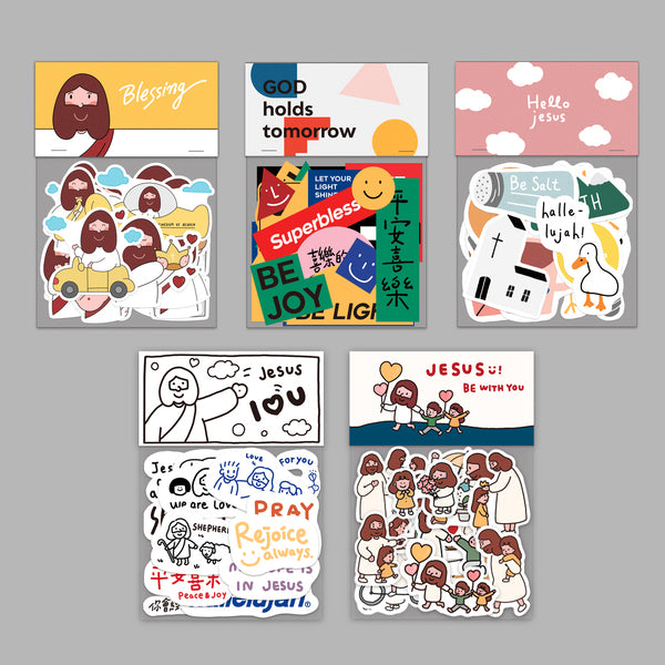【装饰贴纸】PVC防水手绘卡通文字贴纸