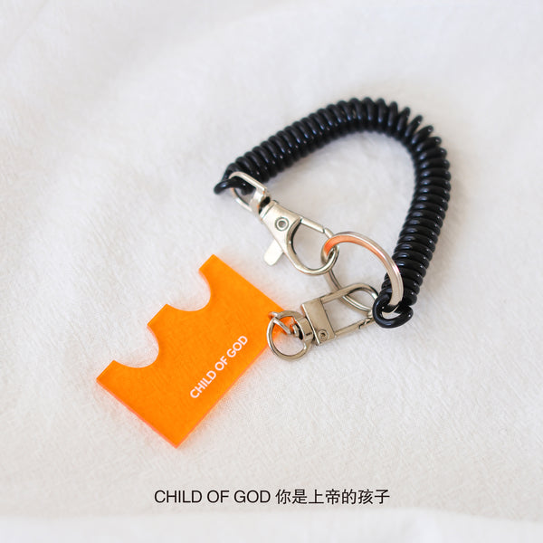 【亞克力鑰匙圈】彩色亞克力鑰匙圈 彈性繩吊飾 可愛設計 小型掛飾 汽車吊飾