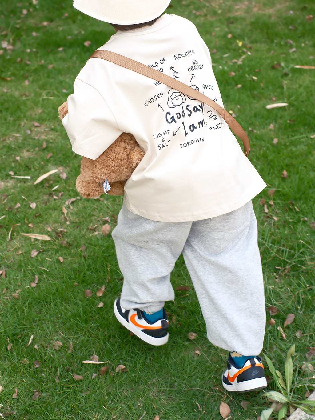 光盐生活馆儿童T恤纯棉40支双纱T恤亲子T恤/祂说