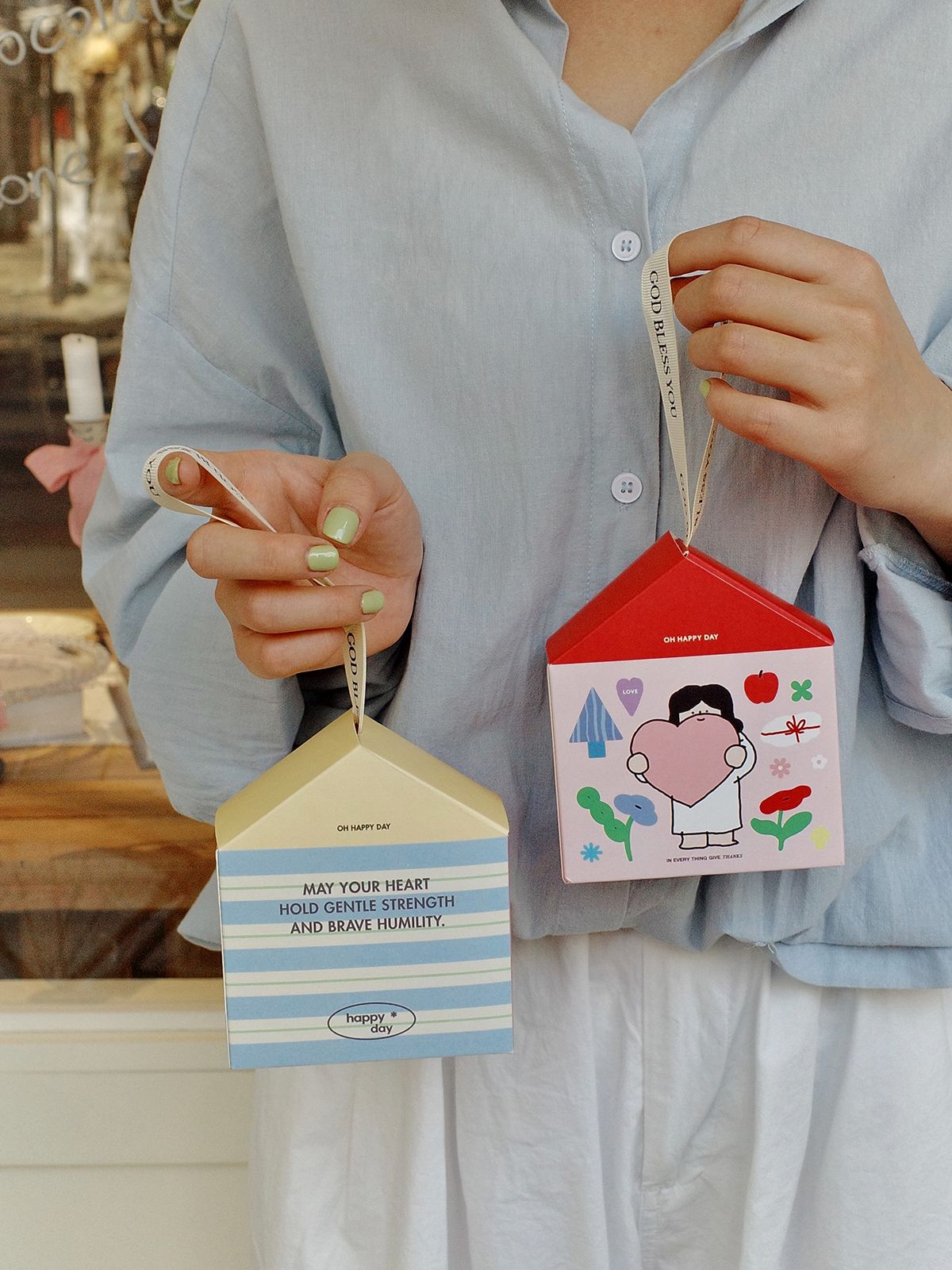 光盐生活馆原创设计送你一个小房子礼品纸盒包装盒节日氛围礼物