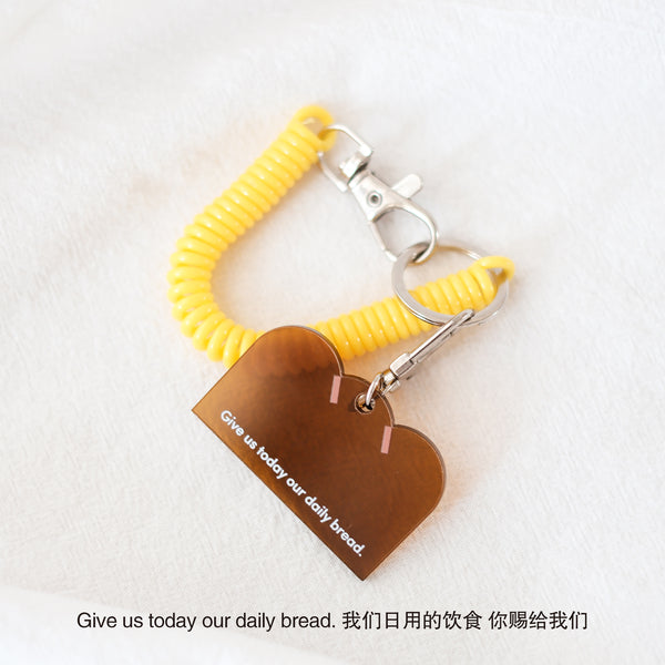 【亞克力鑰匙圈】彩色亞克力鑰匙圈 彈性繩吊飾 可愛設計 小型掛飾 汽車吊飾