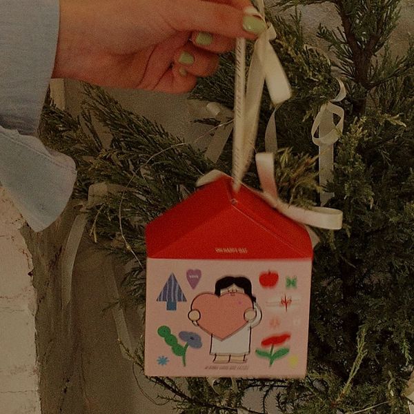 光盐生活馆原创设计送你一个小房子礼品纸盒包装盒节日氛围礼物