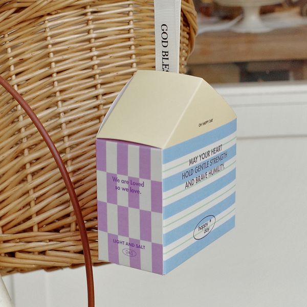 光盐生活馆原创设计送你一个小房子礼品纸盒包装盒节日氛围礼物