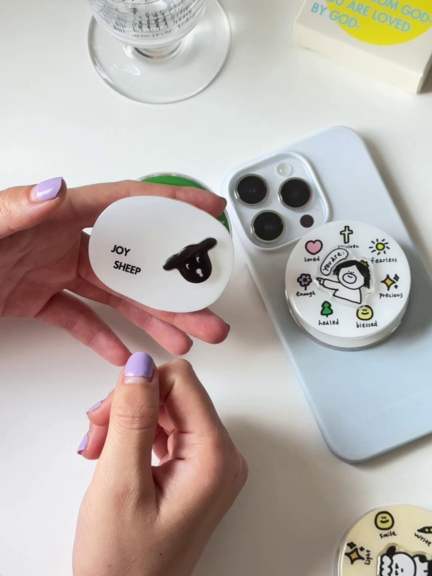 光盐生活馆原创设计转转乐磁吸支架气囊手机支架/「转」悲为喜