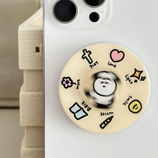 光盐生活馆原创设计转转乐磁吸支架气囊手机支架/「转」悲为喜