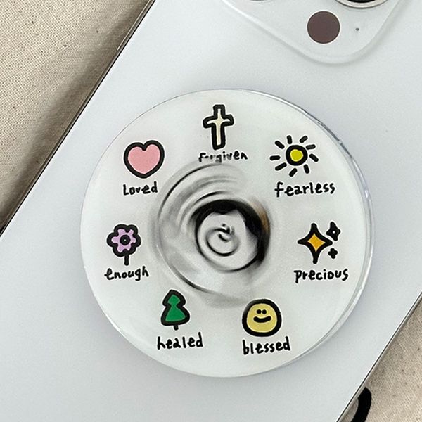 光盐生活馆原创设计转转乐磁吸支架气囊手机支架/「转」悲为喜