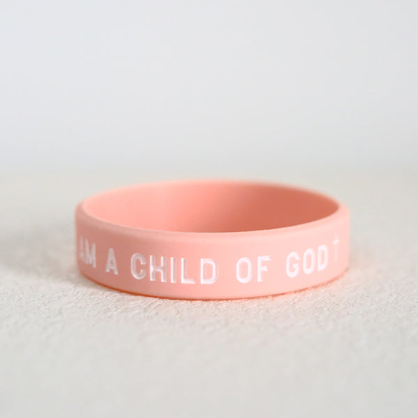 光盐生活馆原创硅胶手环儿童手环彩色美好的文字/上帝的孩子/耶稣爱我/阿们